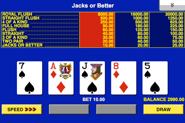 Free Poker Games Jacks Or Better