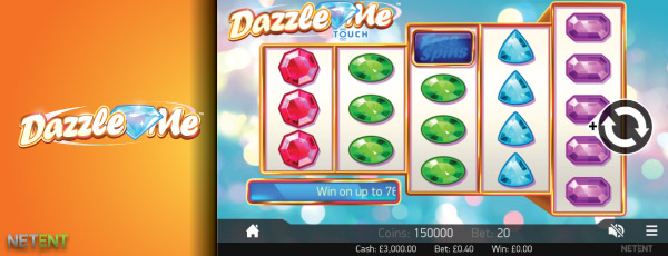 NetEnt Dazzle Me Mobile Slot Screenshot