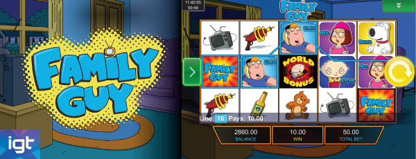 IGT Family Guy Mobile Slot Screenshot