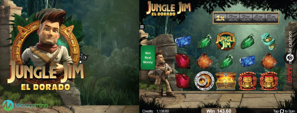 Microgaming Jungle Jim Mobile Slot Screenshot