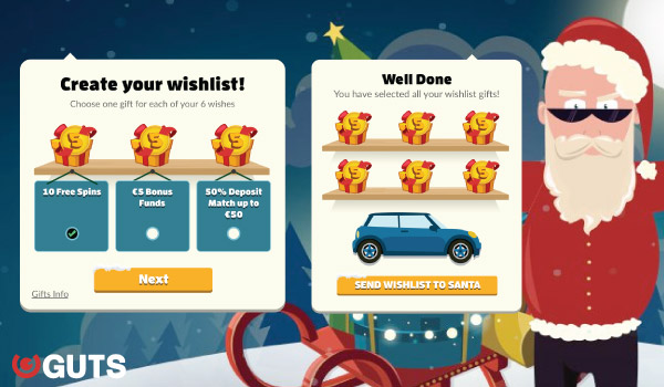 Choose Your Bonuses, Create Your Wishlist & Send To Santa