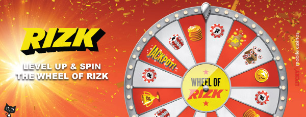 Level Up & Spin The Wheel Of Rizk For Wager Free Bonuses