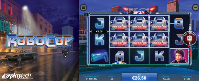 Playtech Robocop Slot Machine With Wilds