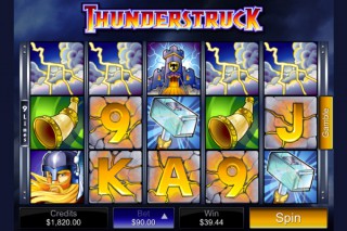 Thunderstruck Mobile Slot - Microgaming