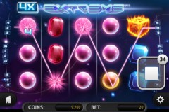 Winning Symbols and Payline on Extreme Mobile Slot by Sheriff Gaming