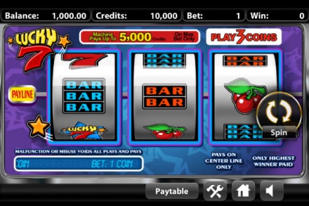 Lucky7 Classic Mobile Slot - 3 Reels, 1 Active Payline