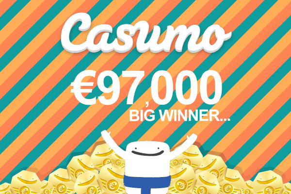 Lucky Winner Wins €97,000 at Casumo Casino