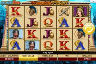 Treasures of Troy Mobile Slot Screenshot