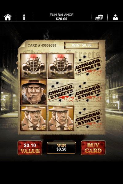 Chicago Streets Mobile Scratch Card Win