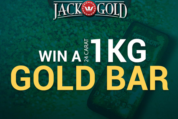Sign Up & Play at Jack Gold Mobile Casino for Your Chance to Win a 1KG Gold Bar