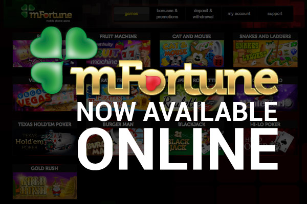 mFortune Mobile Casino is Now Available to Play Online
