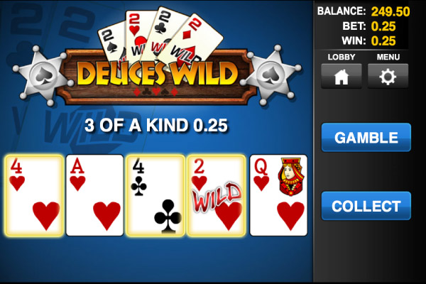 Mobile Video Poker Deuces Wild