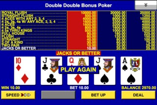Mobile Video Poker Double Double Bonus