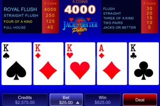 Mobile Video Poker Jacks or Better