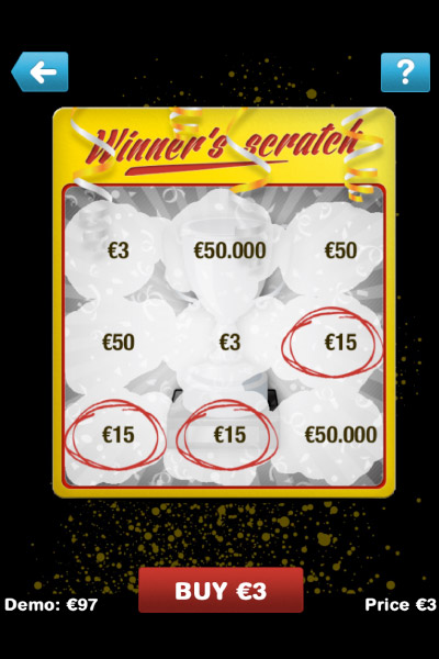 Winner's Scratch Mobile Scratch Card Win