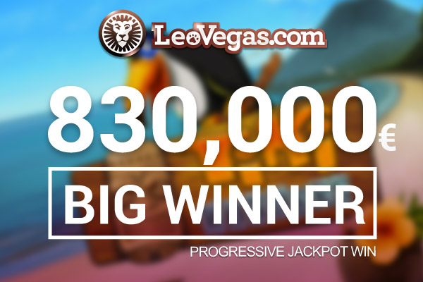 Lucky €830,000 Big Win at Leo Vegas Casino