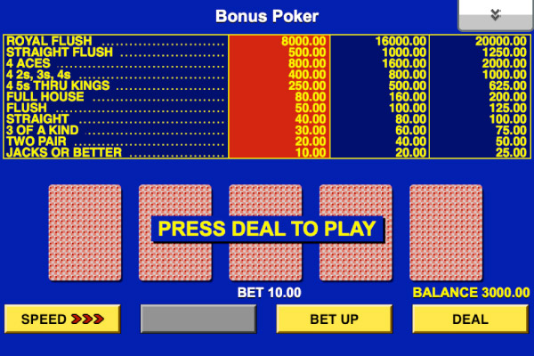 Mobile Game King Bonus Poker IGT Screenshot