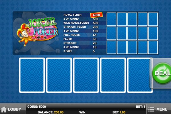 Joker Poker Mobile Video Poker Screenshot