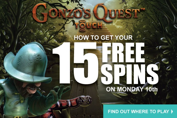 Get Your 15 Free Casino Spins on Monday 10th November 2014
