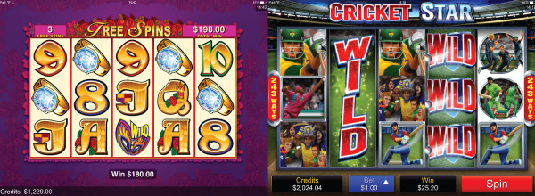 Microgaming's Secret Admirer and Cricket Star Slot