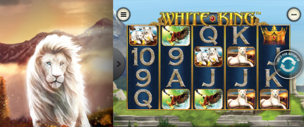 White King Mobile Slot Screenshot