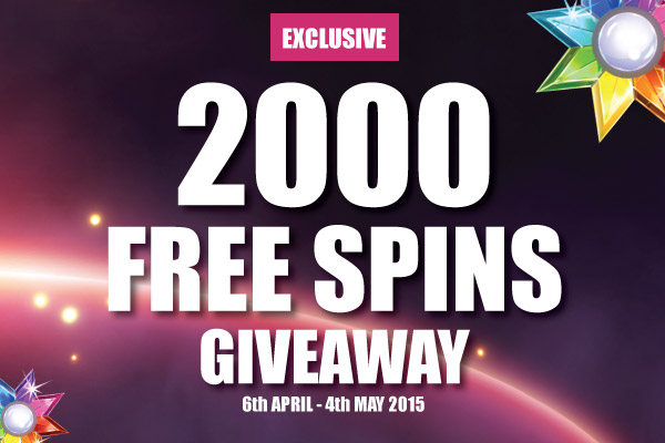 Win Your Share of 2000 Free Spins this Month