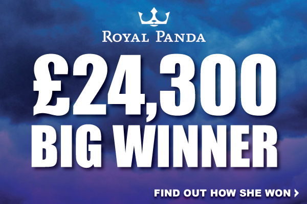 Royal Panda Casino Big Slots Winner at £24,300
