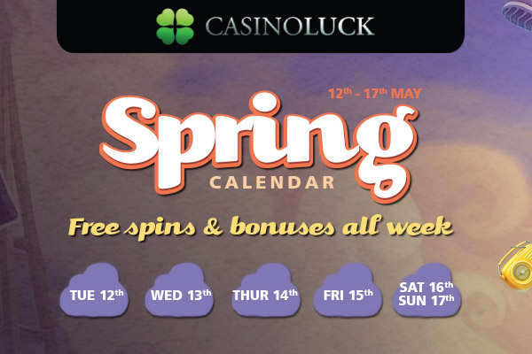 Grab Your Spring Free Spins & Bonuses All Week