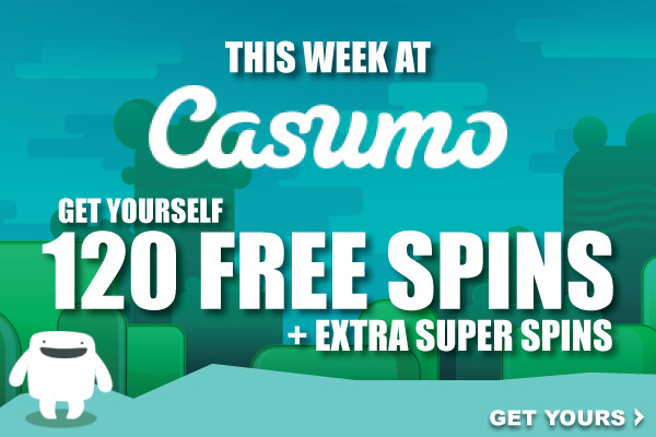 Grab 120 Free Spins + Extra Super Spins This Week in July 2015