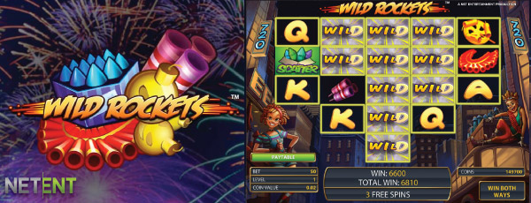 Wild Rockets Online Slot Big Wins Free Spins Example