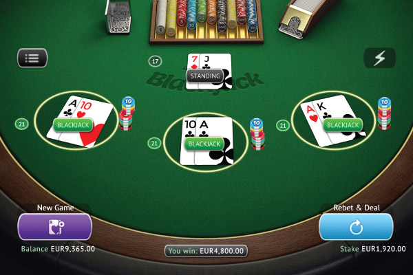 3 Hand Grand Blackjack Game Win