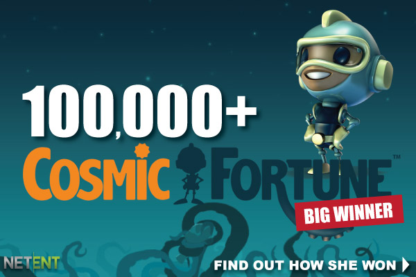 Over 100K Cosmic Fortune Slot Big Winner