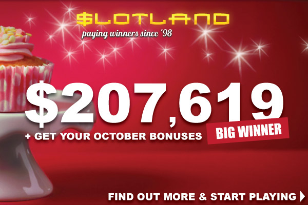 Slotland Jackpot Slot Big Winner & Bonuses In October