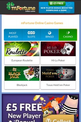 mFortune Casino Games