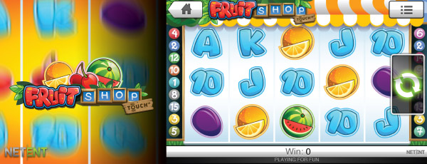 Fruit Shop Mobile Slot Machine by NetEntertainment
