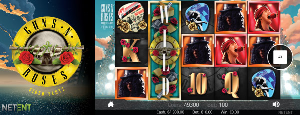 Guns N Roses Mobile Slot Screenshot