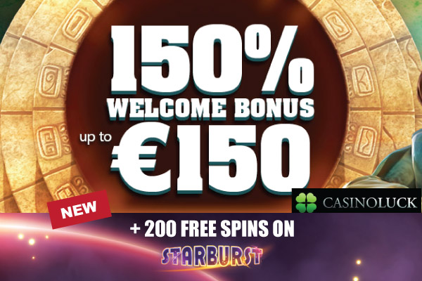 New CasinoLuck Bonus Free Spins & 150% Bonus