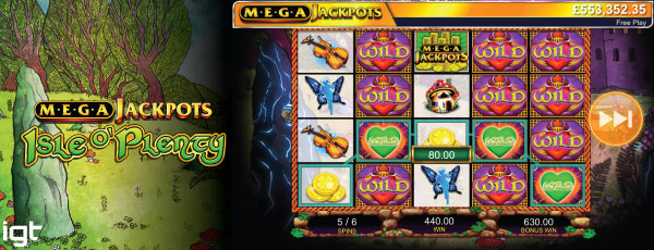 IGT MegaJackpots Isle O'Plenty Slot Screenshot