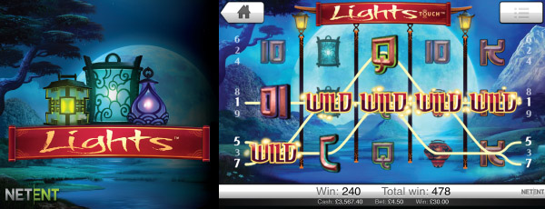 NetEnt Lights Mobile Slot Screenshot