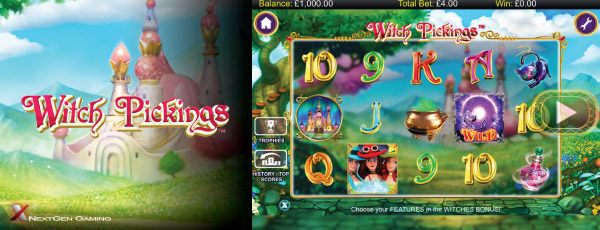 Witch Pickings Mobile Slot Screenshot