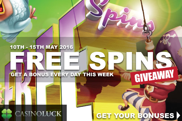 Get Your Casinoluck Free Spins Bonus Offers This Week