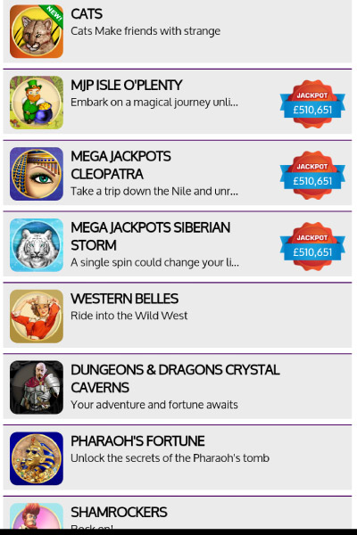 Moobile Games Mobile Casino Games