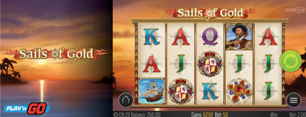 Play'n GO Sails of Gold Mobile Slot Screenshot