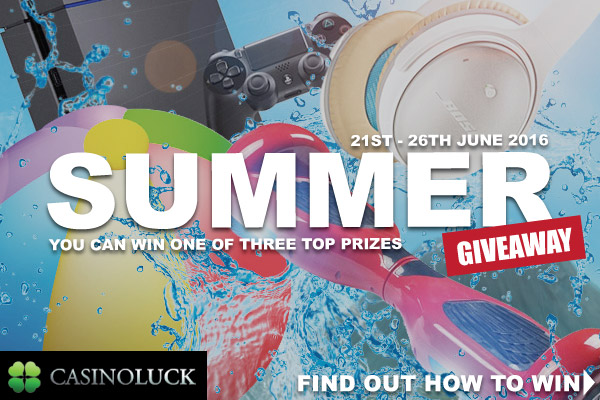 Win Top Prizes In Casinoluck's Summer Giveaway