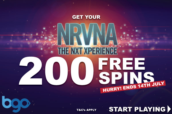 BGO NetEnt Free Spins Bonus On New NRVNA Slot