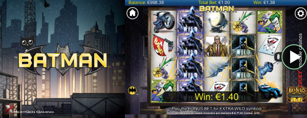 NextGen Batman Mobile Slot Screenshot