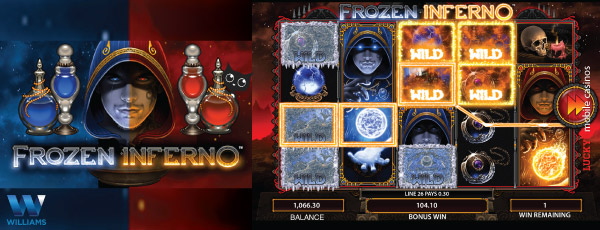 WMS Frozen Inferno Mobile Slot Screenshot