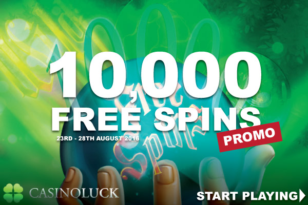 Casinoluck Casino Free Spins Giveaway Is On