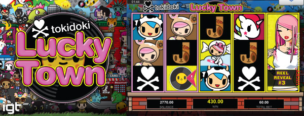 IGT Tokidoki Lucky Town Mobile Slot Screenshot