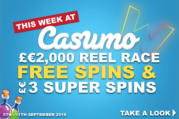 This Weeks Casumo Free Spins Games & Slot Tournaments